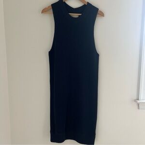 BROCHU WALKER Navy Sleeveless Knit Sweater Tank Dress Size M/L Retail $395